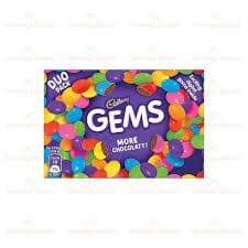 CADBURY GEMS DUO PACK 25.28G
