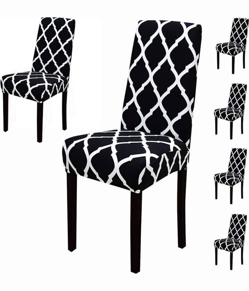 House Of Quirk 1 Seater Polyester Chair Cover ( Pack of 6 )