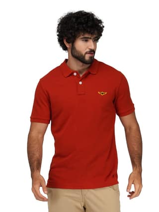 Solid Polo Shirt - RUST