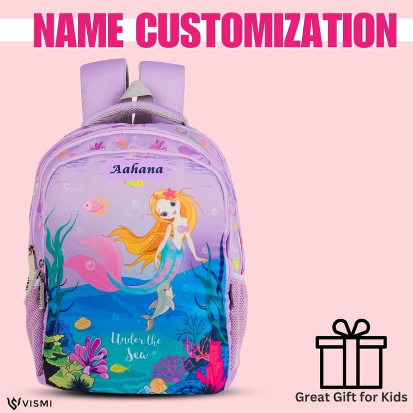 VISMIINTREND School Backpack Bags for Kids | School Bags | Water Resistant | Casual | Picnic | Travel | 5 to 10 Years School Backpack | Bag for Boys | Girls view 3