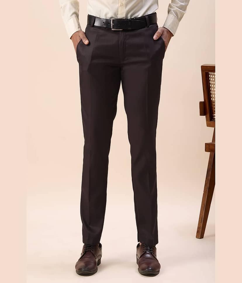 MOUDLIN Regular Men's Formal Trouser - Black ( Pack of 1 )