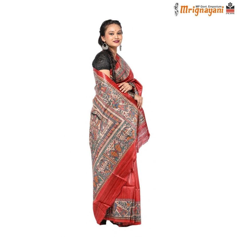 HANDLOOM KOSA SAREE WITH BLOUSE (SKU - 1ST504230522, SAREE - 1179) view 3