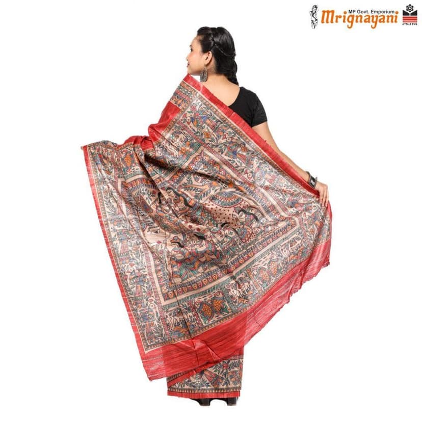 HANDLOOM KOSA SAREE WITH BLOUSE (SKU - 1ST504230522, SAREE - 1179) view 4