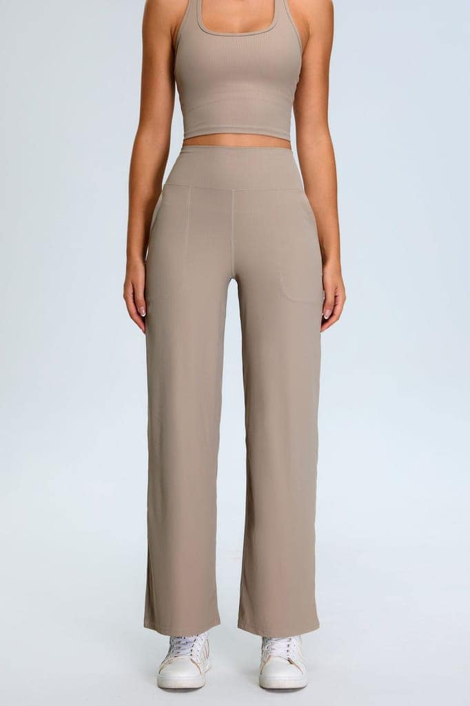 Lino Khaki Light Trackies view 2
