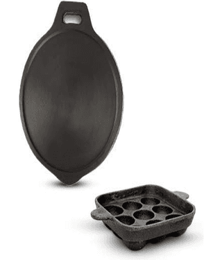 The Indus Valley Tawa+Paniyaram Pan - 2 Piece Cookware Set