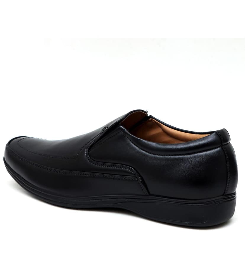 WUGO::Latest Fabulous Men Formal Shoes|Black Moccasin Shoes|Office Shoes For Men's & Boys (Free Home Delivery) view 5