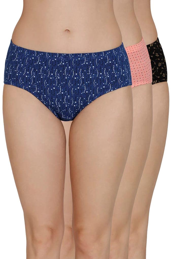Amante Womens Hipster Printed Panties Pack of 3 view 5