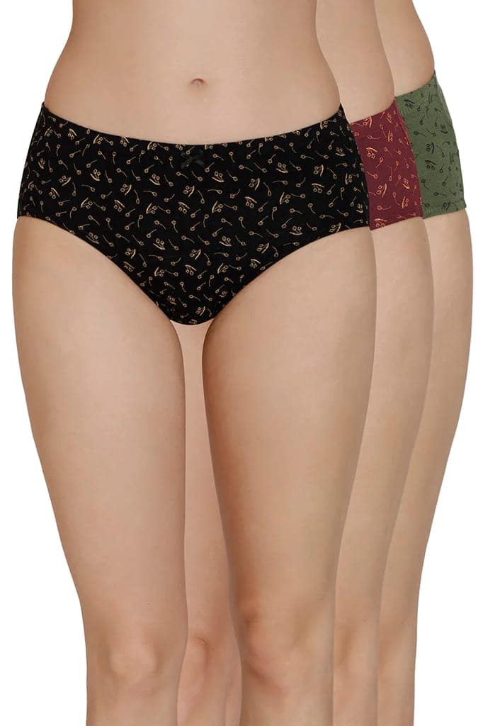 Amante Womens Hipster Printed Panties Pack of 3 view 7