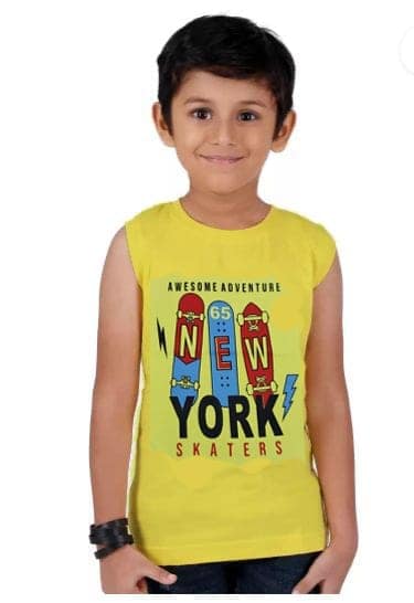 APN BOYS SLEEVELESS T-SHIRTS PACK OF (5) view 3