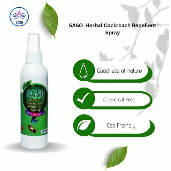 SASO Herbal Cockroach Repellent Spray 300 ml (Pack of 3) view 2