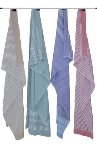 APCO Handloom (A Andhra Pradesh Govt Emporium)- Pure Handloom Chengai Cotton Towels | CTL0010 (Set of 4)