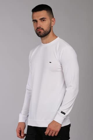 Men Solid Round Neck Polyester T-Shirt