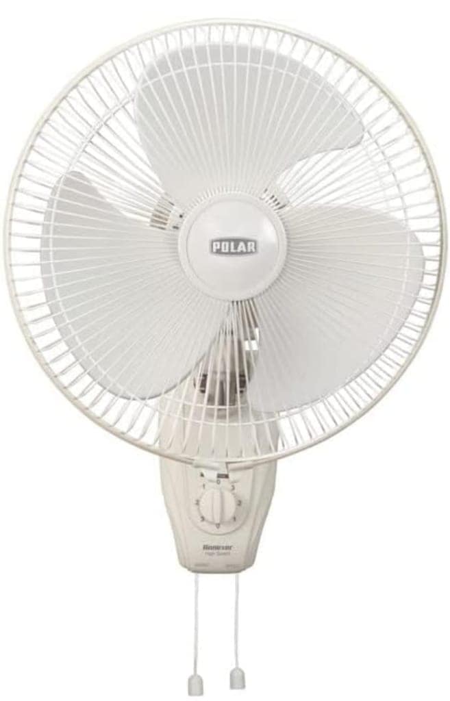 POLAR Annexer Hi-Speed 400mm 16 Inch Oscillating Wall Fan | RPM : 2200 | Watt : 110 | Air Delivery : 95 | Suitable for Kitchen, Bathroom and Office