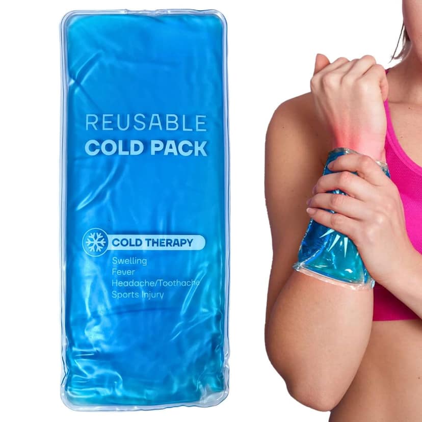 EZYFIT Reusable Hot & Cold Soft and Flexible Gel Pack for Pain Relieving - 250 * 120 mm | Hot Compression Pack for Pain Relief