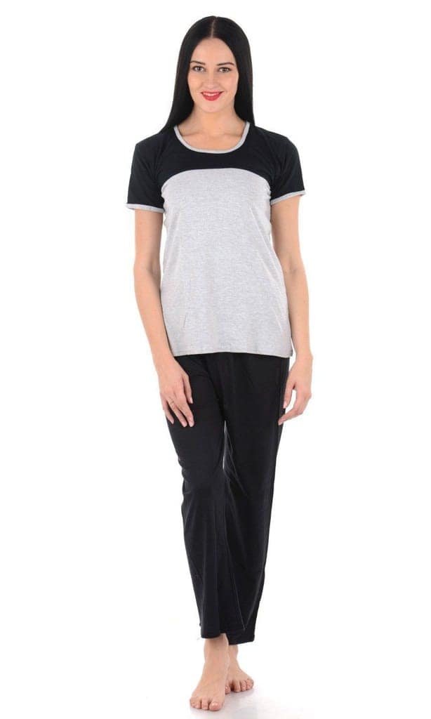 Klamotten Women's Solid Nightsuit N12