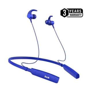 boA Range Bluetooth Neckband Earphones with Deep Bass, Fast Charging Support, Magnetic Earbuds, HD Calling Mic, Comfort Fit All Day for Gym Workout Running Travel, Compatible with Android and iOS Devices