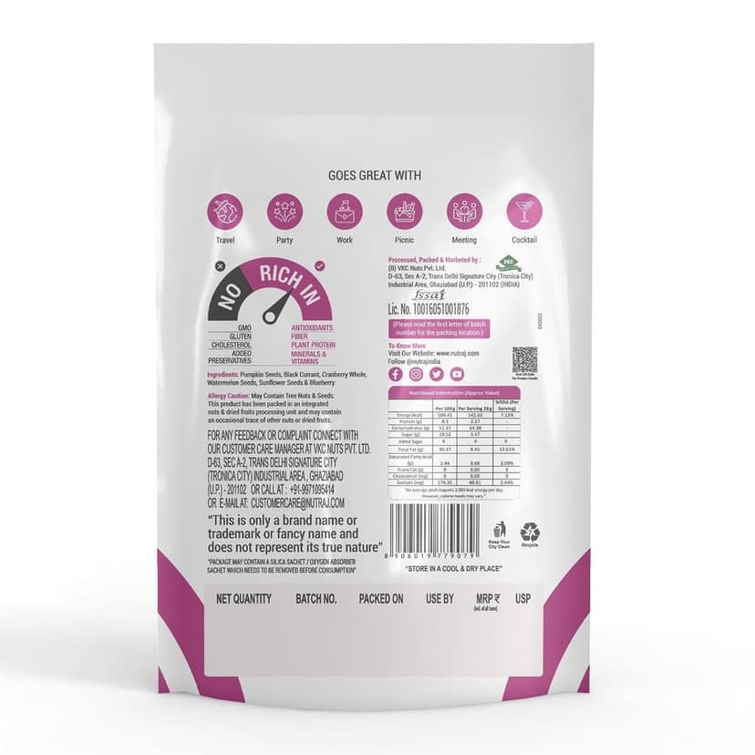 Nutraj Snackrite Seeds & Berry Mix 150g view 4