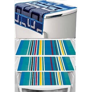 REVEXO Refrigerator Cover (Width: 20 cm, Multicolor)