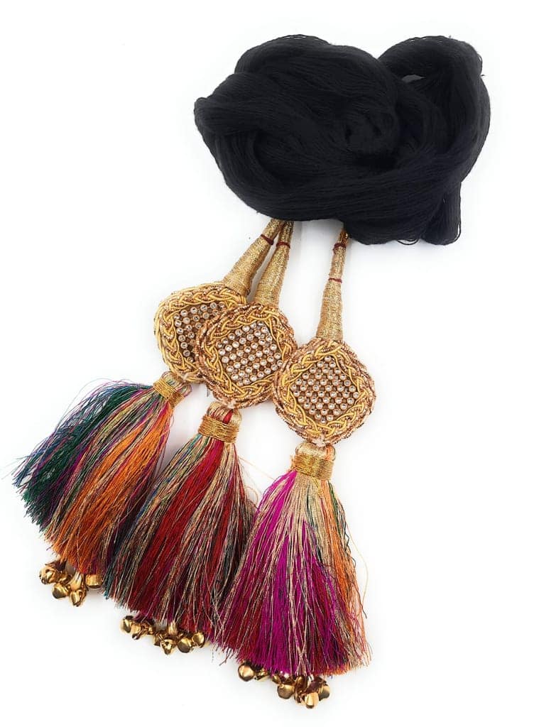 Jhumka & Ghungroo Heavy Design Punjabi Paranda/Braid Tassles/Patiala Shahi Parandi view 6