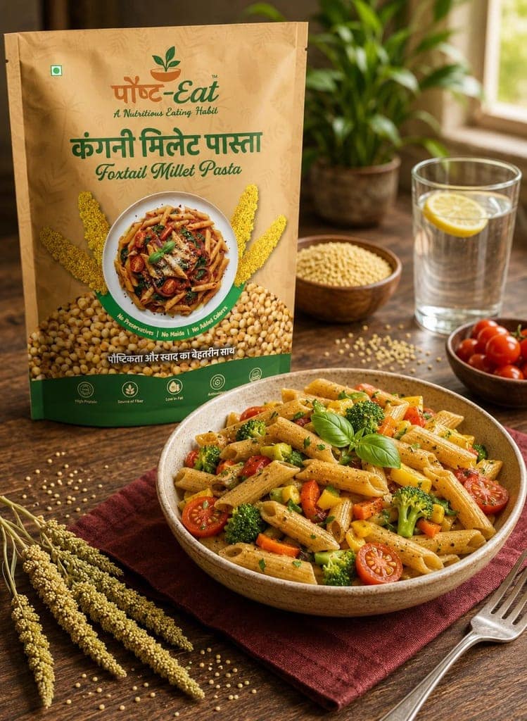 कंगनी/Foxtail Millet Pasta Penne Shape view 2