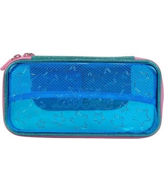 Smily Kiddos | Smily PVC Small Pencil Case (Light Blue) | Kids Pencil case | School Pencil Case | Pencil case for kids | Pencil case for Boys & Girls | Blue Color Pencil case | Hardtop pencil Box | Retruns Gifts Birthday Party For Boys & Girls