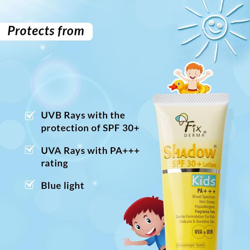 Fixderma Shadow Sunscreen Kids SPF 30+ Lotion view 5