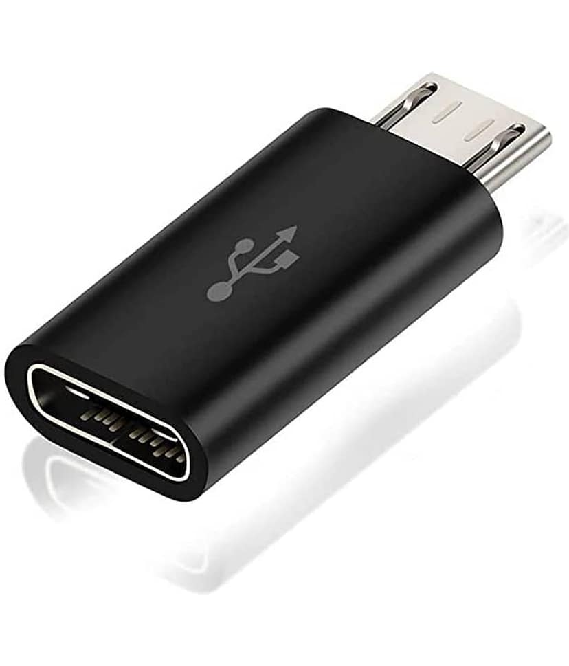 THRIFTKART - Type C Female to Micro v8 Male Data Sync Adapter and Without Cable Charging Connector(1PC-ONLY)