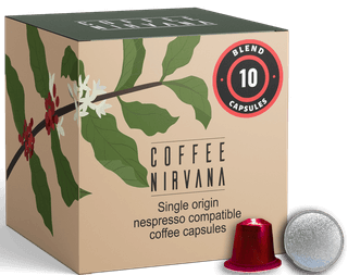 Coffee Nirvana, Blend, Box of 10, Nespresso Compatible Aluminum Capsules