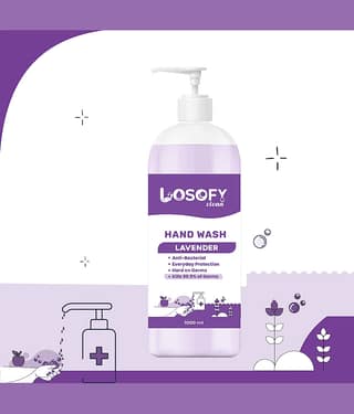LOSOFY CLEAN Glass Cleaner Liquid Lavender 1000 mL