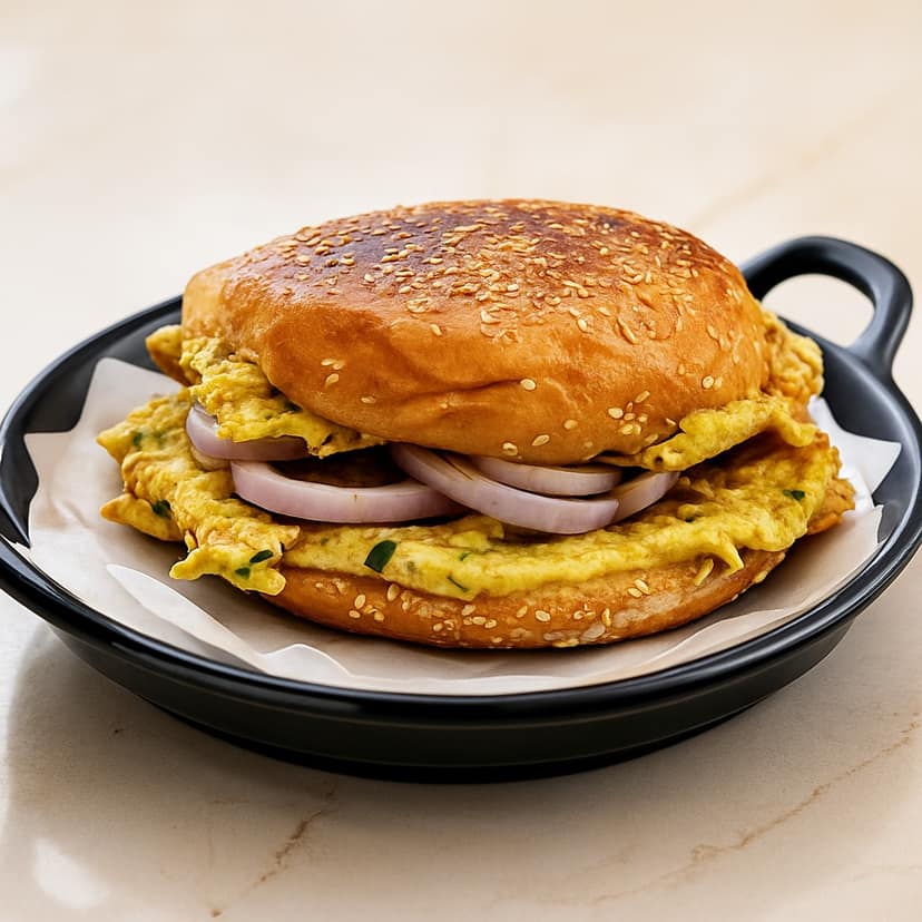 Bun masala omlette
