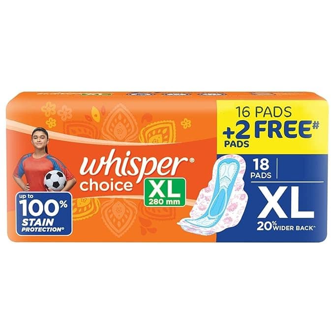 Whisper Choice XL 18 Pcs