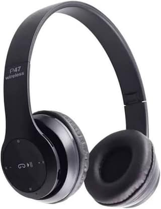 P47 Wireless Bluetooth Over Ear Headphones with Built-in Music Control