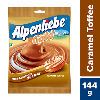 ALPENLIEBE Gold Caramel Toffee, 144 g (40 pcs)