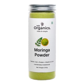 Moringa Powder | 100% Pure Moringa Leaf Powder for Daily Wellness & Nutrition | No Additives | MR Organics