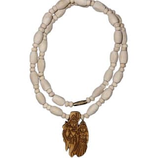 Abhimantrit-Radha Krishna Ji Mala Beads Wood Necklace