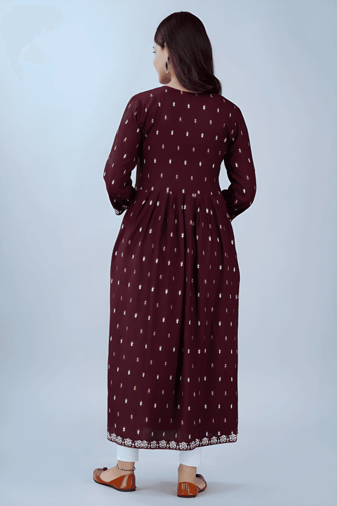 Stylish Kurti for Women | Elegant Ethnic Wear | Casual Daily Wear | Comfortable Regular Fit Kurti view 5