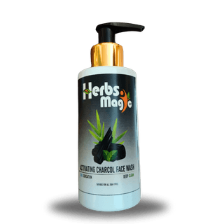 Herbs magic Charcoal Cooling | Oil Free Skin | Refreshing | Ayurvedic | SLS & Paraben free Face Wash