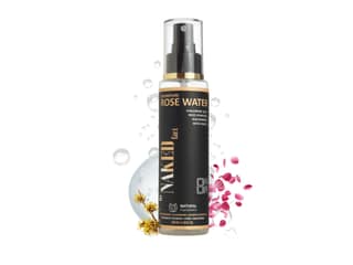 By NAKED fact Rose Water with Witch hazel, Rose Hydrosol & Niacinamide, Hydrates Plumps & Minimises Open Pores for Glowing Skin, Alcohol Free, For All Skin Types, 100ml