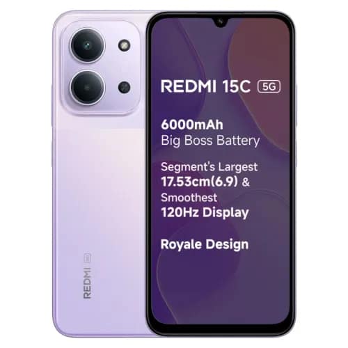 REDMI 15C (Dusk Purple, 8GB RAM, 128GB Storage)