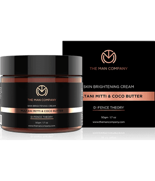 The Man Company Skin Whitening & Brightening Cream with Multani Mitti, Coco Butter, Hyaluronic Acid | Best Face cream | 50 gm