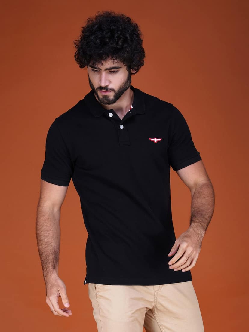 Solid Polo Shirt-Block view 3