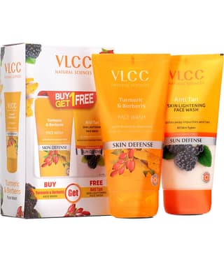 Vlcc Turmeric & Berberis Face Wash , 300Ml , Anti Tan & Skin Brightening Facewash