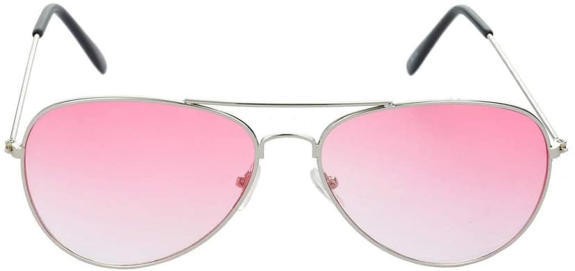 HRINKAR Unisex Over-sized Sunglasses Grey & Silver Frame, Grey & Red Lens (Large) - Pack of 2 view 3