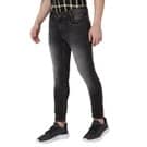 Denim Deluxe Stretch Ankle Length Black Jeans view 2