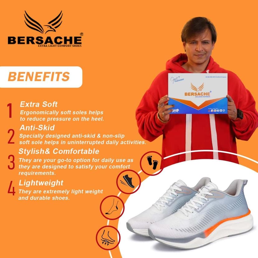 Bersache Premium Sports ,walking,Gym,cricket, Trending Running Shoes For Men's view 2