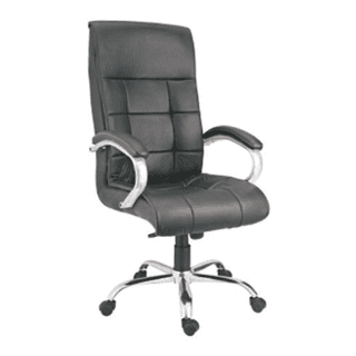 Next to Boss - Leatherette Revolving Chair With Cushioned Handle & Metal Base (CS-L17-HB)