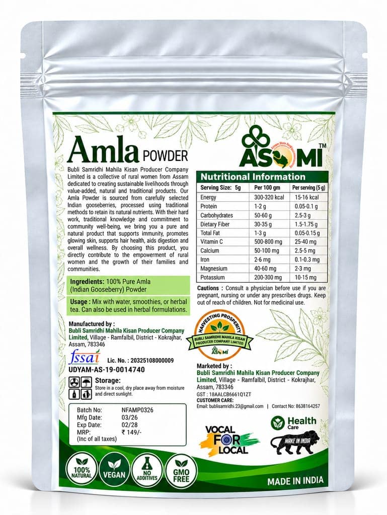 Amla Powder - Handcrafted by Rural Women of Assam view 2