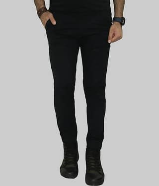 Urban Legends Regular Flat Men's Joggers - Black ( Pack of 1 )