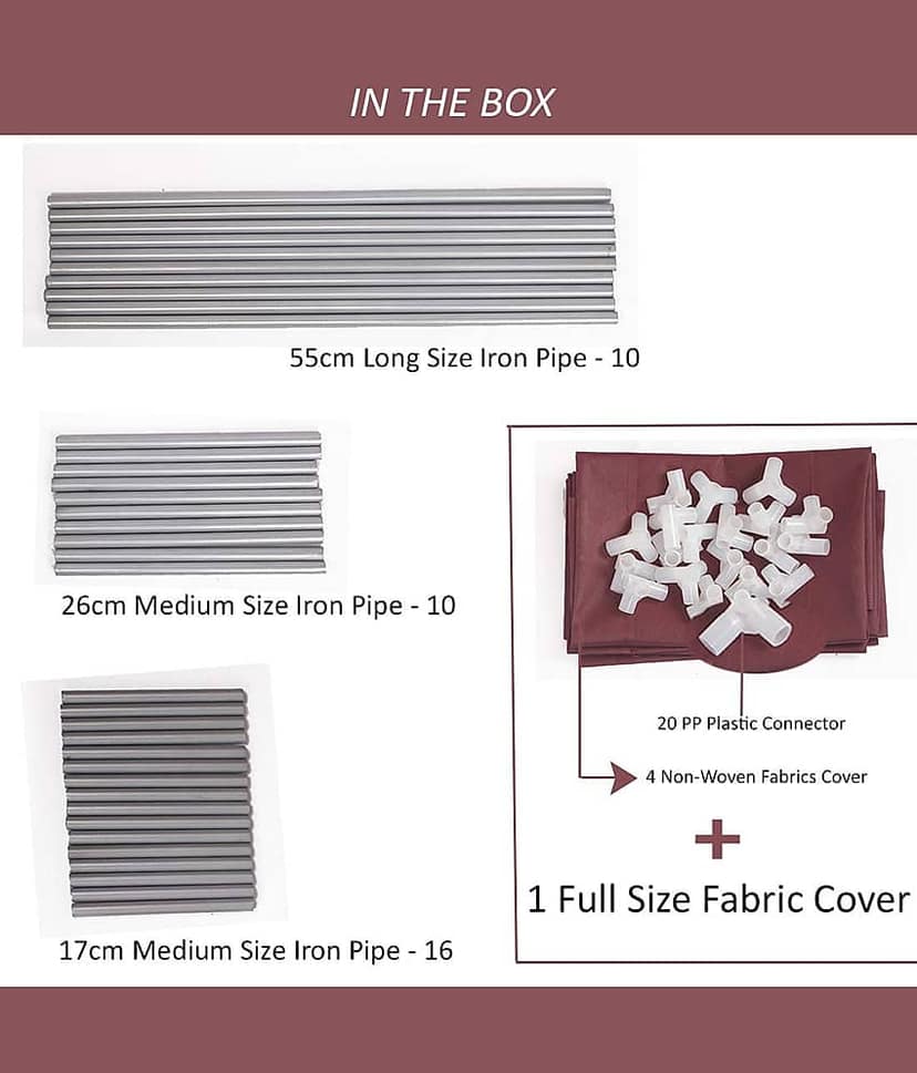 52dealz Aluminium 4 Tier Shoe Rack view 2