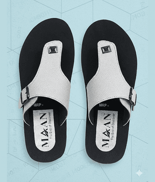 MAAN Grey Men's Thong Flip Flop